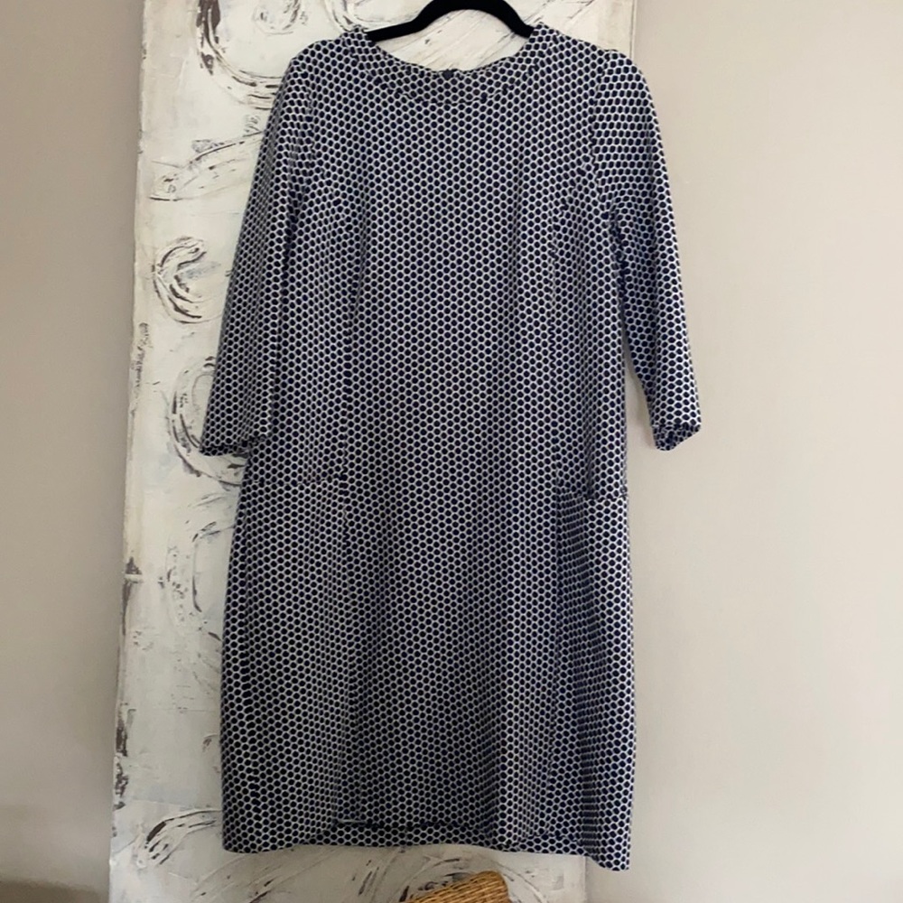 Boden navy and white dress size 12